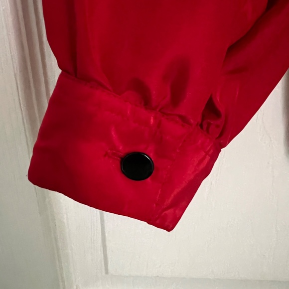 Vintage Laura & Jayne Red Blouse with Black Buttons - Picture 2 of 4